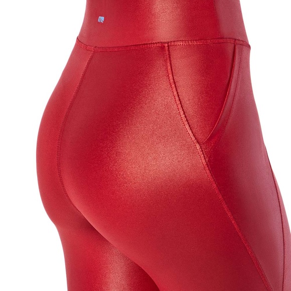 Rhubarb Red Sports Bra (S) & Legging (S) Matching Set-Cycle House by Marika NWT - Picture 3 of 9